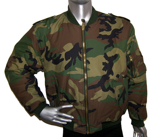 BOMBER MA1 CAMUFLAJE VERDE